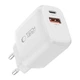 Мережевий зарядний пристрій Tech-Protect NCA20 QC/PD 20W USB-C | USB-A with USB-C to Lightning Cable White (5906302330546) - зображення 4