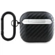 Чехол для наушников BMW Carbon Double Metal Logo для AirPods 4 Black (BMA4WMPUCA2) - изображение 2