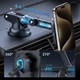 Автодержатель с функцией беспроводной зарядки ESR Magnetic Dashboard Car Mount Wireless Charger Qi2 15W Black with MagSafe (4894240210963) - изображение 6