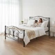 Łóżko ModernHome by Multistore metalowe ze stelażem 140 x 200 cm Czarne (DNYSF333A) - obraz 11