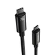 Кабель Baseus Tungsten Gold USB-C to USB-C QC PD 3.1 480Mb/s 240W 1 m Black (CAWJ040001) - изображение 2