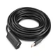 Кабель Ugreen Extension Cable USB 2.0 480 Mbps 5m Black (6957303813193) - изображение 4