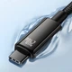 Кабель Baseus Tungsten Gold USB-C to USB-C QC PD 3.1 480Mb/s 240W 1 m Black (CAWJ040001) - изображение 7