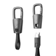 Кабель Tech-Protect Ultraboost DNA Keychain USB-C to USB-C PD 60W 0.17m Iron Grey (5906302331963) - изображение 1