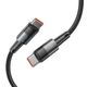 Кабель Tech-Protect UltraBoost USB-C to USB-C 100W 5A 0.25 m Grey (9319456606065) - зображення 3