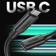 Кабель-подовжувач Ugreen USB-C (Male) to USB-C (Female) 10Gb/s 100W 1m Black (6957303813872) - зображення 2
