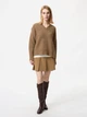 Пуловер женский Uniqlo 29213404 L Коричневый (1159854976) - изображение 2