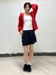 Ветровка с капюшоном женская Uniqlo 870590711 XS Красная (1159855663) - изображение 7