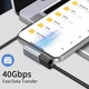 Адаптер Tech-Protect Ultraboost AA03 USB-C to USB-C Grey (5906302367986) - изображение 3