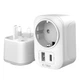 Адаптер Tech-Protect Travel Adapter TA100 UK to EU White (5906302368525) - изображение 3