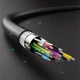 Кабель Ugreen USB-A to USB-A 0.5m Black (6957303800513) - зображення 8