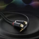 Аудіоадаптер Ugreen Jack 3.5mm (Male) to 2x RCA (Female) 0.25m Grey (6957303815470) - зображення 3