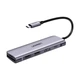 USB-хаб Ugreen CM195 5-in-1 USB-C to 2xUSB-A/HDMI/SD/TF PD Silver (15214) - изображение 2