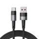 Кабель Tech-Protect UltraBoost Type-C Cable 66W | 6A 200cm Grey (9490713934142) - изображение 1