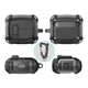 Чехол для навушників Tech-Protect Carbonox для Samsung Galaxy Buds 3 | 3 FE | 3 Pro Black with MagSafe (5906302333752) - изображение 3