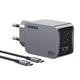 Мережевий зарядний пристрій Ugreen Nexode Pro 65W USB-A | 2x USB-C with Cable USB-C 1.5 m Black (6941876228713) - зображення 1