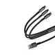 Кабель Baseus Tungsten 3-in-1 USB-A to USB-C/Lightning/Micro-USB 1.5m Black (CAMLTWJ-01) - изображение 12
