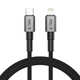Кабель Tech-Protect Ultraboost DNA USB-C to Lightning 27W 1 m Iron Grey (5906302380879) - изображение 1