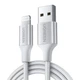 Кабель Ugreen US199 USB-A to Lightning 2.4A 1.5m Silver (60162) - зображення 2