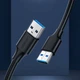 Кабель Ugreen USB-A 3.0 to USB-A 3.0 2m Gray (UGR050BLK) - изображение 2