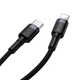 Кабель Baseus Cafule USB-C to Lightning 1m Black/Grey (CATLKLF-G1) - изображение 5
