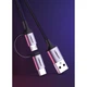 Кабель Ugreen 2-in-1 USB-A/micro USB/USB Type-C 2.4A 1m Black (UGR243BLKGRY) - зображення 10