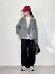 Пальто осеннее короткое женское Uniqlo 65767768 L Серое (1159855997) - изображение 9