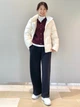 Толстовка утепленная на флисе женская Uniqlo 518333408 M Белая (1159856101) - изображение 4