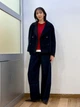 Пальто осеннее короткое женское Uniqlo 599644222 L Синее (1159855893) - изображение 3