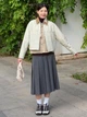 Рубашка хлопковая женская Uniqlo 657777253 XL Бежевая (1159855871) - изображение 14