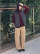 Толстовка на флисе на молнии мужская Uniqlo 663848946 2XL Бордовая (1159855932) - изображение 16