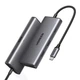 USB-хаб Ugreen CM498 7-in-1 USB-C to 2xUSB-A/2xUSB-C/HDMI/SD/TF Silver (15531) - зображення 2