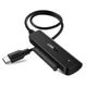 Адаптер Ugreen 2.5" SATA III 3.0 HDD SSD - USB Type-C 3.2 Gen 1 (SuperSpeed USB 5 Gbps) Black (UGR332) - зображення 1