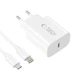 Мережевий зарядний пристрій Tech-Protect NC20W PD 20W USB-C with USB-C to Lightning Cable 1 m White (5906302362899) - зображення 3