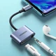 Адаптер Ugreen Audio Adapter USB Type-C to USB Type-C PD QC with Mini Jack 3.5mm Gray (UGR1278GRY) - зображення 7