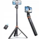 Универсальный штатив Tech-Protect L03S Wireless Selfie Stick Tripod Black (9490713934463) - изображение 1