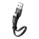 Кабель Baseus Nimble USB-A to USB-C 0.23m Black (CATMBJ-01) - зображення 1