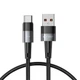 Кабель Tech-Protect Ultraboost USB-A to USB-C 66W 0.5 m Grey (9319456607499) - изображение 1