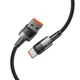 Кабель Tech-Protect Ultraboost USB-A to USB-C 66W 0.5 m Grey (9319456607499) - изображение 2