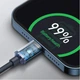 Кабель Baseus Crystal Shine USB-C to Lightning 2m Blue (CAJY000303) - изображение 14