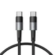 Кабель Tech-Protect UltraBoost Type-C Cable PD 60w | 3a 25cm Grey (9490713933923) - изображение 1