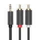 Кабель Ugreen Mini Jack 3.5mm to 2x RCA 1.5m Black (6957303815111) - зображення 2