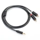 Кабель Ugreen Mini Jack 3.5mm to 2x RCA 1.5m Black (6957303815111) - зображення 4