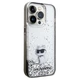 Чохол Karl Lagerfeld Liquid Glitter Choupette для iPhone 14 Pro Transparent (KLHCP14LLKCNSK) - зображення 4