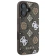 Чохол Guess Peony On 4G Background для iPhone 16 Brown with MagSafe (GUHMP16SP4PWPW) - зображення 4