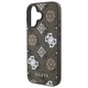 Чохол Guess Peony On 4G Background для iPhone 16 Brown with MagSafe (GUHMP16SP4PWPW) - зображення 6