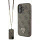 Чохол Guess Crossbody 4G Metal Logo для iPhone 16 Brown (GUHCP16SP4TDSCPW) - зображення 1