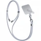 Универсальный шнурок 3mk EasyClip Grey with Silver Metal (5903108568647) - изображение 1