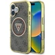 Чохол Guess IML Metal Glitter 4G Circle Triangle для iPhone 16 Brown with MagSafe (GUHMP16SHG4PRTGW) - зображення 1