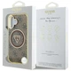 Чохол Guess IML Metal Glitter 4G Circle Triangle для iPhone 16 Brown with MagSafe (GUHMP16SHG4PRTGW) - зображення 8